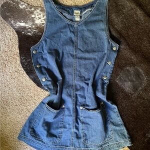 Gap | Vintage Denim Sleeveless Button Dress